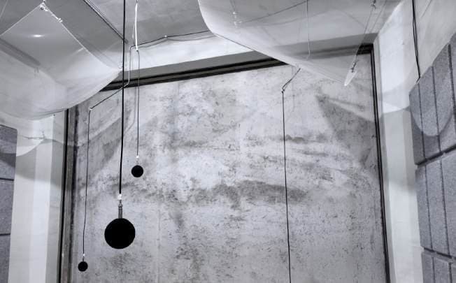 Acoustic laboratory where sound insulation was measured.